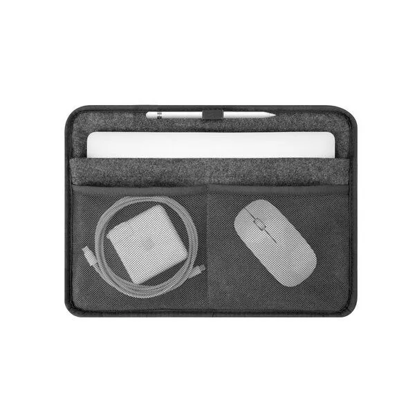 Woodcessories Woodcessories Laptop Tasche aus Kraftpapier, Grau, – Produktbild 4 von 4