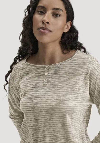 hessnatur hessnatur Schlafshirt Relaxed aus Bio-Baumwolle mit TENCEL Modal, Mocca, – Produktbild 4 von 4
