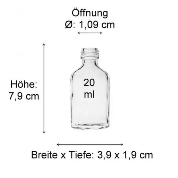 mikken mikken Taschenflaschen 20 ml Flachmann Set mit Trichter – Produktbild 3 von 5
