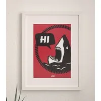 päfjes päfjes Hi Hai Haidrun - Poster A4 - Rot – Produktbild 1 von 1