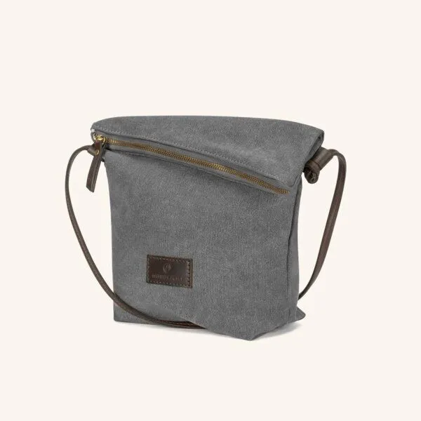 NORDLICHT NORDLICHT Tasche aus Bio-Baumwolle SMILLA XS, Grau, – Produktbild 3 von 4