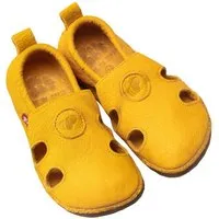 Pololo Pololo Barfußschuh "Sommer" aus pflanzlich gegerbtem Leder mit Gummisohle, Größen 20-34, Gelb, – Produktbild 1 von 1