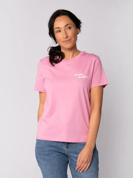 watapparel watapparel T-Shirt Frauen Ja nee ist klar, Bubble pink, – Produktbild 1 von 3