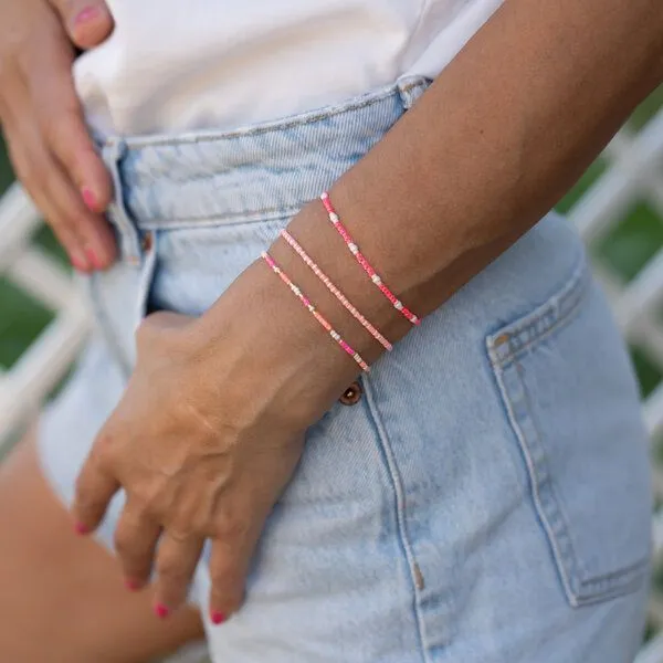 juni juni Sommer Perlenarmband "Pearl", Pink, – Produktbild 4 von 6