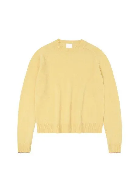 FUB FUB Lambswool Crewneck Pullover, Wheat – Produktbild 4 von 4