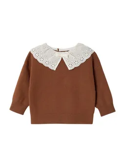 Vertbaudet Vertbaudet Pullunder Baby Pullover mit Spitzenkragen – Produktbild 1 von 1