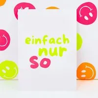 Bow & Hummingbird Bow & Hummingbird Postkarte "einfach nur so" aus Recyclingpapier – Produktbild 1 von 1