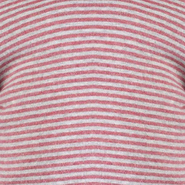 OrganicEra Baby Langarm T-shirt, gestreift 'OrganicEra' aus Bio Baumwolle, Bordeaux melange (rot), – Produktbild 3 von 3