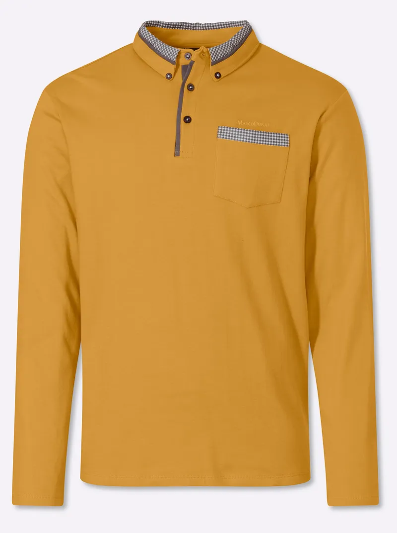 marco donati Langarmshirt ocker, Ocker, – Produktbild 2 von 2