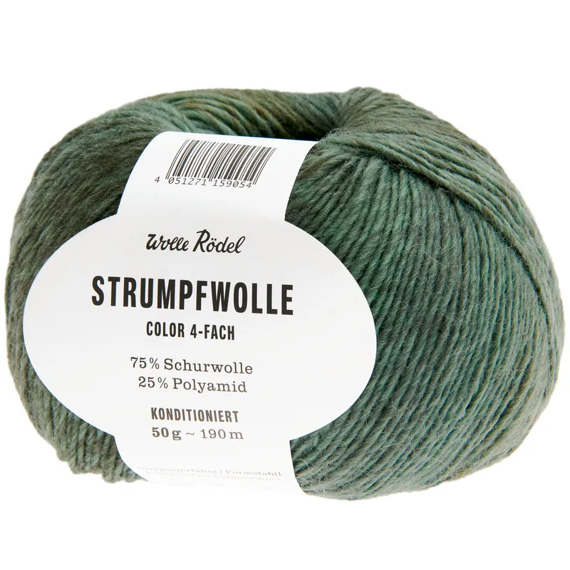 Wolle Rödel Wolle Rödel Strumpfwolle Color Grün, Grün, – Produktbild 1 von 1