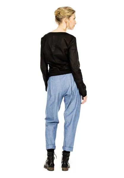 FORMAT FORMAT COSY II pants, light denim unisex, Grau, – Produktbild 3 von 3