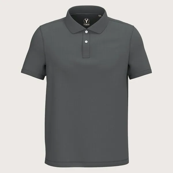 YTWOO YTWOO Herren Piqué-Poloshirt Midweight, Iron grey, – Produktbild 2 von 2