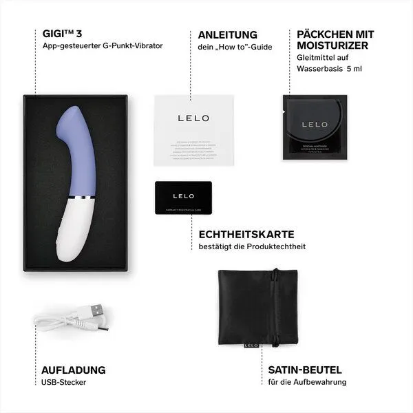 LELO App-gesteuerter G-Punkt-Vibrator - LELO GIGI 3, Blau, – Produktbild 2 von 4