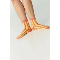 Jutelaune Jutelaune Stripe Socks - GRS und OEKO-TEX Zertifizierungen, Orange & gelb, – Produktbild 1 von 1