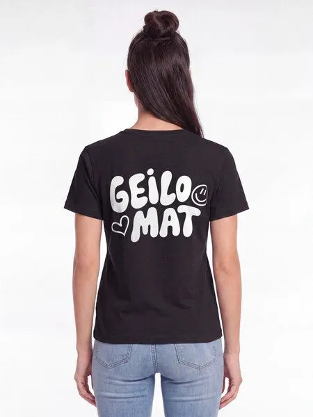 watapparel watapparel T-Shirt Frauen Geilomat, Black, – Produktbild 2 von 4