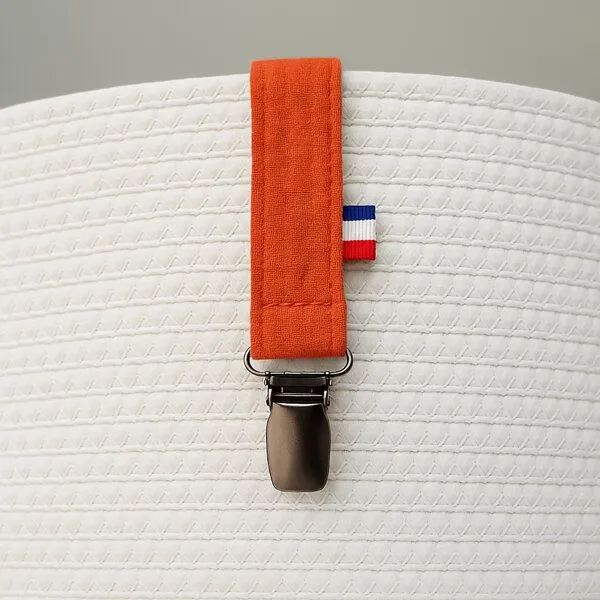 PAPATE PAPATE Schnuller-Clip Bio-Baumwolle, Rot, – Produktbild 3 von 3