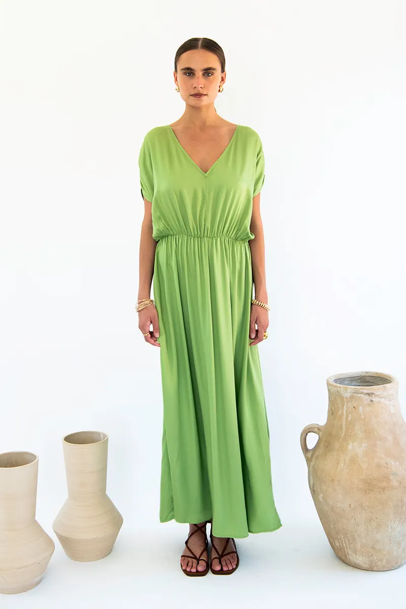 Neu Nomads Neu Nomads Damen vegan Kleid Natalia Emerald, Hellgrün, – Produktbild 1 von 1