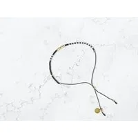 renna deluxe renna deluxe Sternenhimmel – zartes Armband mit Perlen in schwarz-weiß, gold, silber – Produktbild 1 von 1