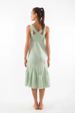 RAVENS VIEW IBIZA RAVENS VIEW IBIZA Damen vegan Kleid Coco Light Aloe Grün – Produktbild 1 von 1