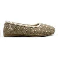 thies Veganer Hausschuh "thies ® Eco Snow Ballerina" aus weichem Wollfilz, zert. Bio-Baumwolle, Beige, – Produktbild 1 von 1