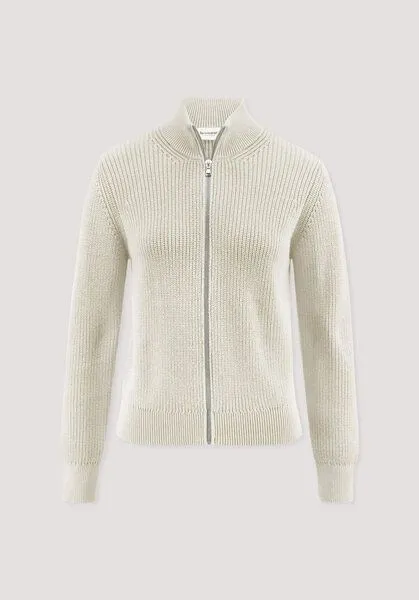hessnatur hessnatur Strick Jacke Regular aus reiner Bio-Baumwolle, Cocos, – Produktbild 5 von 5