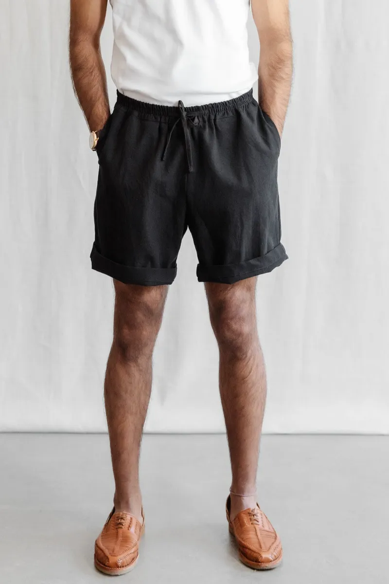Jyoti - Fair Works Jyoti - Fair Works Herren vegan Shorts Jhanvi Schwarz, Schwarz, – Produktbild 2 von 2