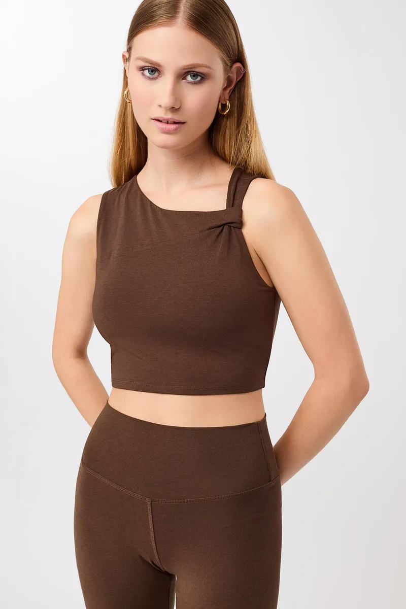 mandala MANDALA Damen vegan Top Serenity Wilderness, Braun, – Produktbild 1 von 2