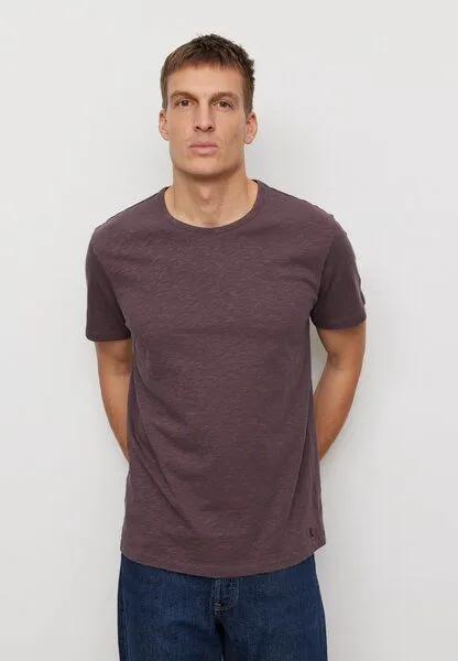 recolution Herren Slub T-Shirt aus Bio-Baumwolle - BAY - recolution, Dark grape (lila), – Produktbild 3 von 4