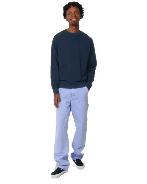 YTWOO YTWOO Essential Comfort: Unisex Terry Sweatshirt mit Rundhalsausschnitt, Navyblau, – Produktbild 3 von 3
