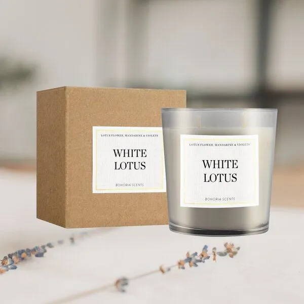 BOHORIA BOHORIA® Premium Signature Duftkerze White Lotus – Produktbild 2 von 3