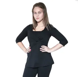 Leela Cotton Leela Cotton Damen Tunika Bluse Bio-Baumwolle GOTS Langarmshirt Oberteil – Produktbild 1 von 1