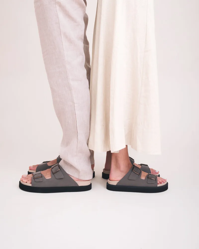 NAE NAE Herren vegan Sandalen Darku Grün, Olivgrün, – Produktbild 1 von 2
