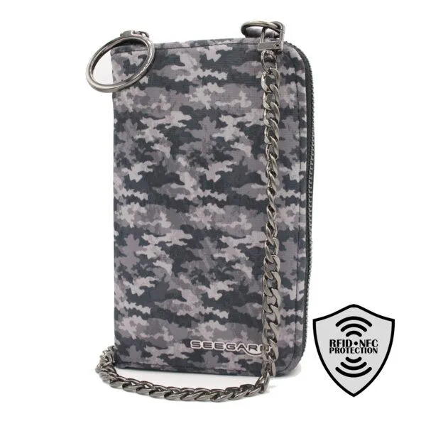 Seegarn Seegarn-Täschle / 2in1 Handy-Tasche und Geldbeutel (MB11), K2 - kette schwarz, – Produktbild 1 von 4