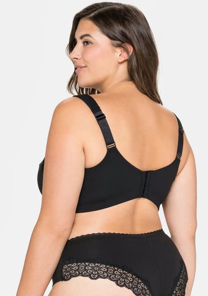 sheego sheego Bügelloser BH Bügelloser BH, Schwarz, – Produktbild 4 von 4
