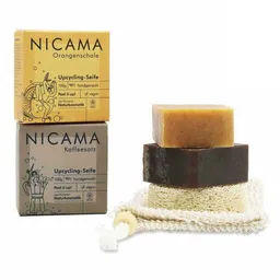 NICAMA NICAMAᵘᵖ Upcycling-Seifenset mit Peelingeffekt und Zubehör – Produktbild 1 von 1