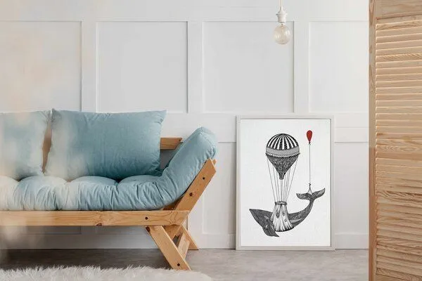 LIGARTI Kunstdruck »Waltransport« von LIGARTI | A4, A3 oder A2 | Wandbild | Poster | Kunst – Produktbild 3 von 4