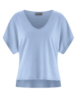HempAge Hempage Damen vegan T-Shirt Aus Slub-Jersey Wasserblau – Produktbild 1 von 1