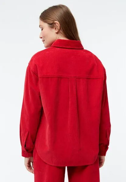 Givn Berlin Givn Berlin Overshirt GBOXANA aus Cord aus Bio-Baumwolle, Crimson, – Produktbild 3 von 4