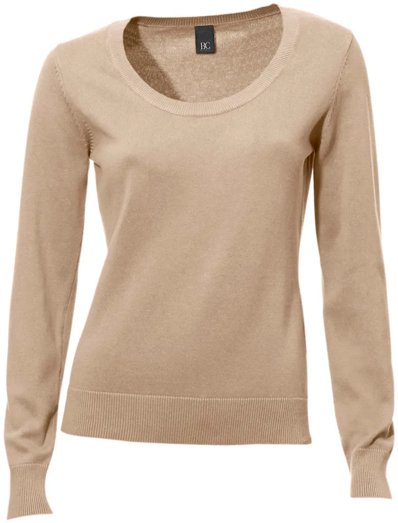 heine Rundhalspullover beige, Beige, – Produktbild 2 von 3