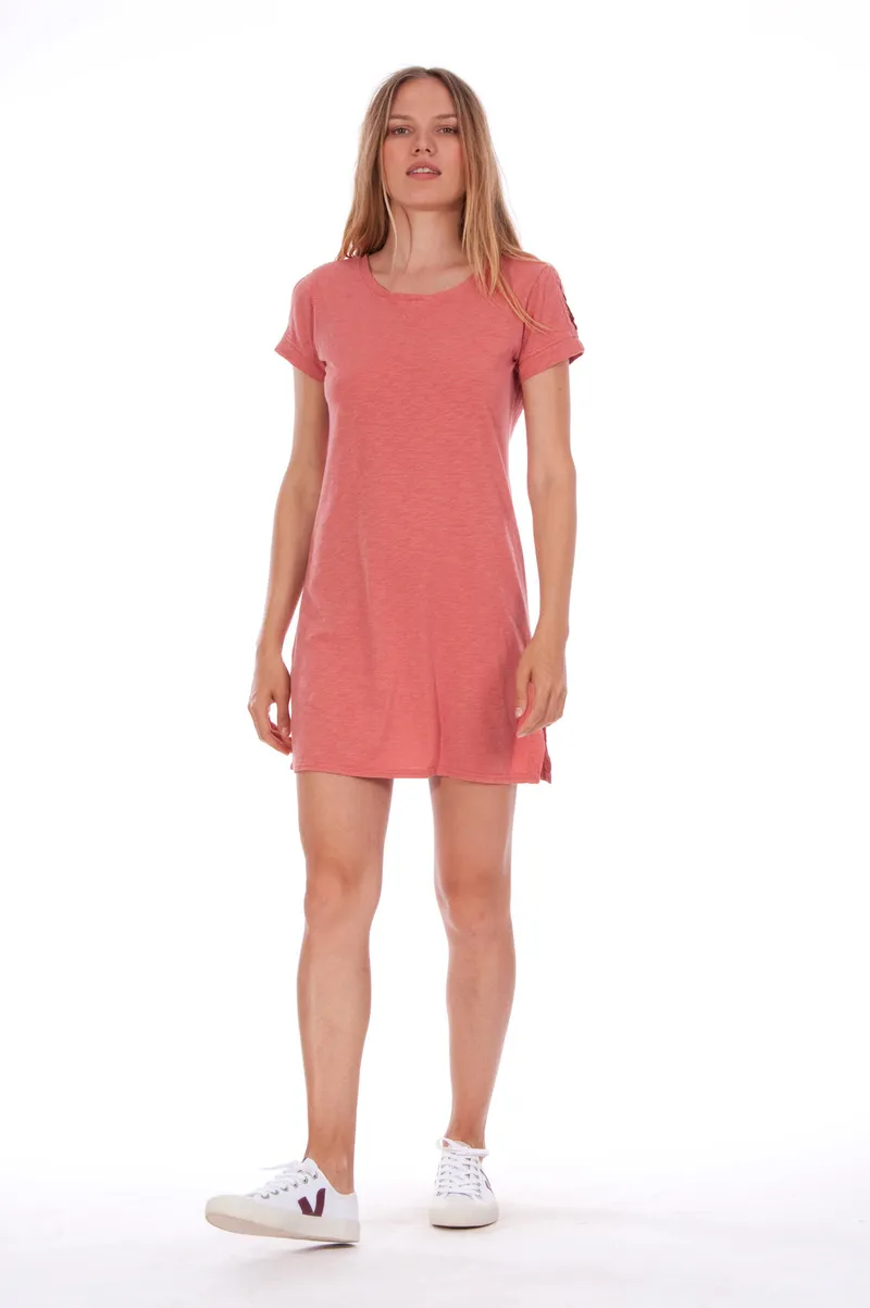 RAVENS VIEW IBIZA RAVENS VIEW IBIZA Damen vegan Minikleid Mia Clay, Hellrot, – Produktbild 2 von 2