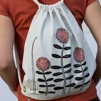 Cmig Cmig Waldblumen Beutel / Gymbag in natur weiß – Produktbild 1 von 1