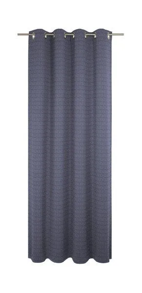 Nature by Adam Nature by Adam Vorhang aus 100% Bio-Baumwolle - Made in Germany - Graphic Ventus, Dunkelblau, – Produktbild 2 von 7