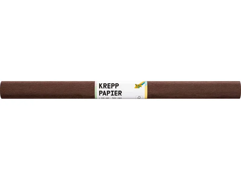 folia folia Krepppapier-Rollen, 50 cm x 2 m, 10 Rollen, schokobraun – Produktbild 1 von 1