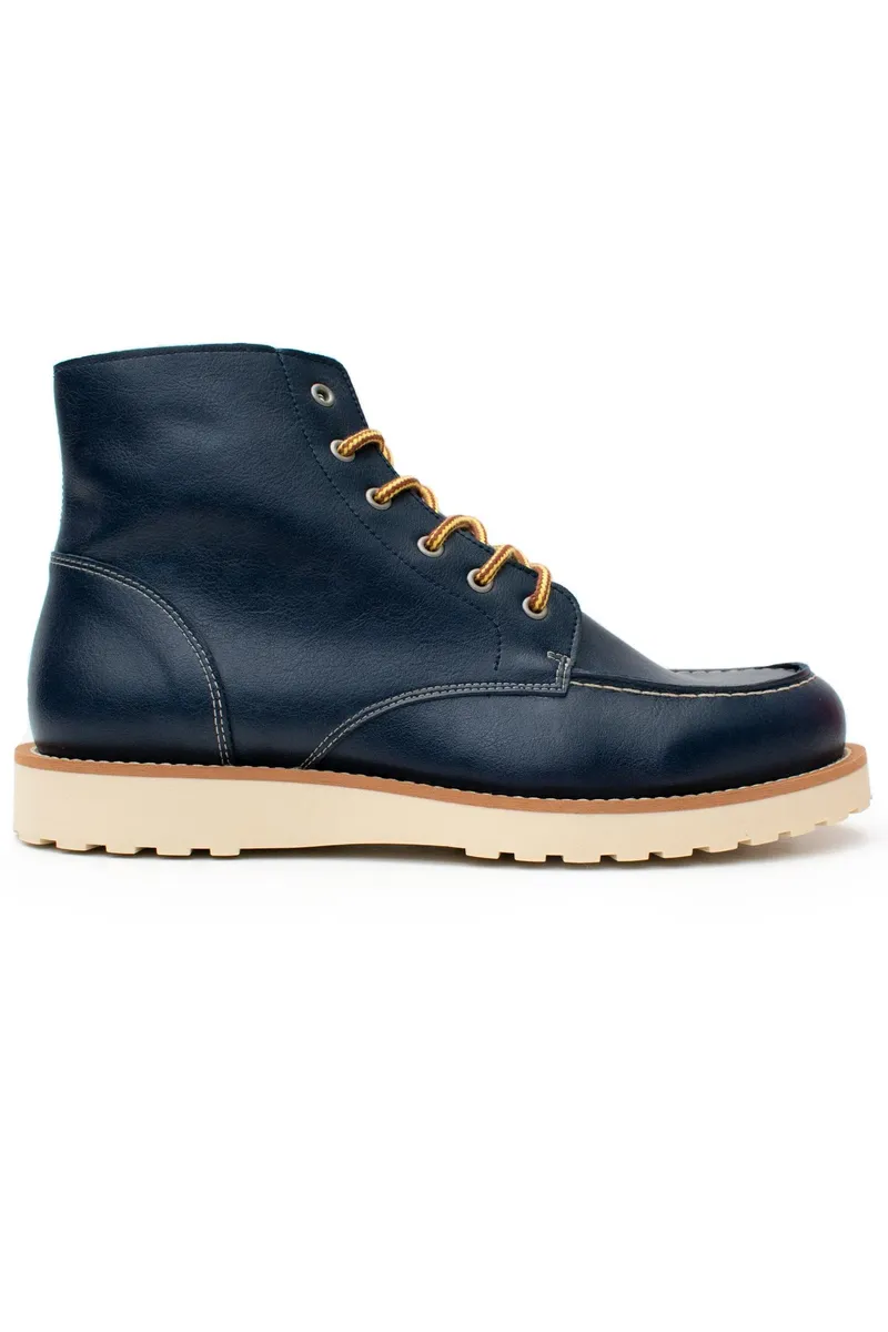 Will's Vegan Store Will's Vegan Store Herren vegan Stiefel Low Rig Navyblau, Extra dunkelblau, – Produktbild 1 von 2