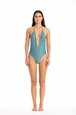 RAVENS VIEW IBIZA RAVENS VIEW IBIZA Damen vegan Badeanzug Scylla Glow Türkis – Produktbild 1 von 1