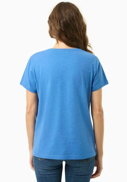 ORGANICATION ORGANICATION Damen Basic T-Shirt aus Bio-Baumwolle, Deep blue, – Produktbild 4 von 4