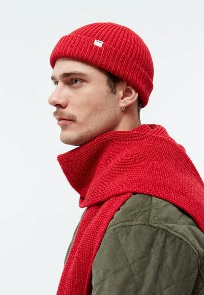 Givn Berlin Givn Berlin Beanie GBCHRISTOF aus Bio-Baumwolle, Crimson, – Produktbild 4 von 4