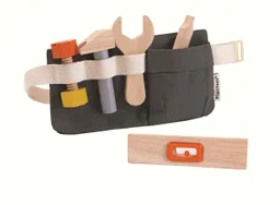 PlanToys PlanToys Kinder Werkzeuggürtel mit Zubehör aus Kautschukholz Maße 23 x 12,5 cm – Produktbild 1 von 1
