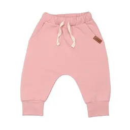 Walkiddy Kinder Baggy-Hose GOTS zertifiziert – 95% Bio-Baumwolle, Rosa, elastischer Bund mit Kordel, weich & bequem | Walkiddy – Produktbild 1 von 1