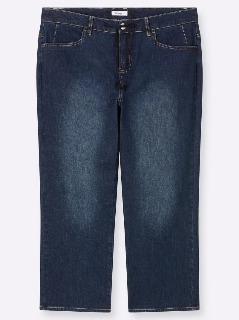 sheego Ankle-Jeans, Dark blue, – Produktbild 1 von 2